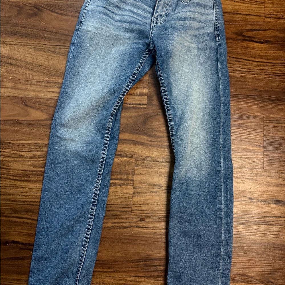 BKE Men's Slim Jeans in Faded Light Blue Wash